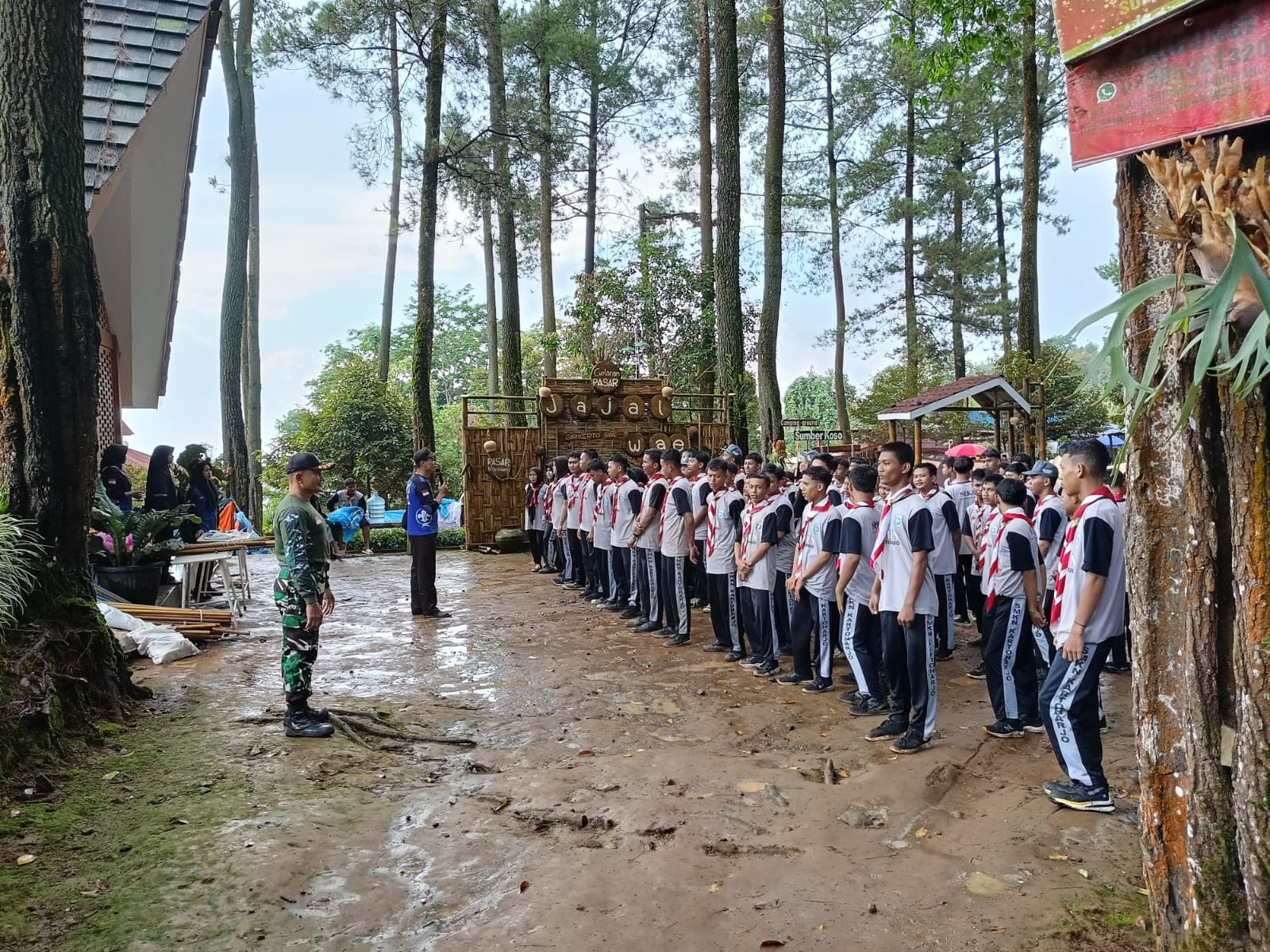 Babinsa Koramil 0804/08 Barat Turut Andil Giat Pramuka Mempersiapkan Generasi Muda Tangguh