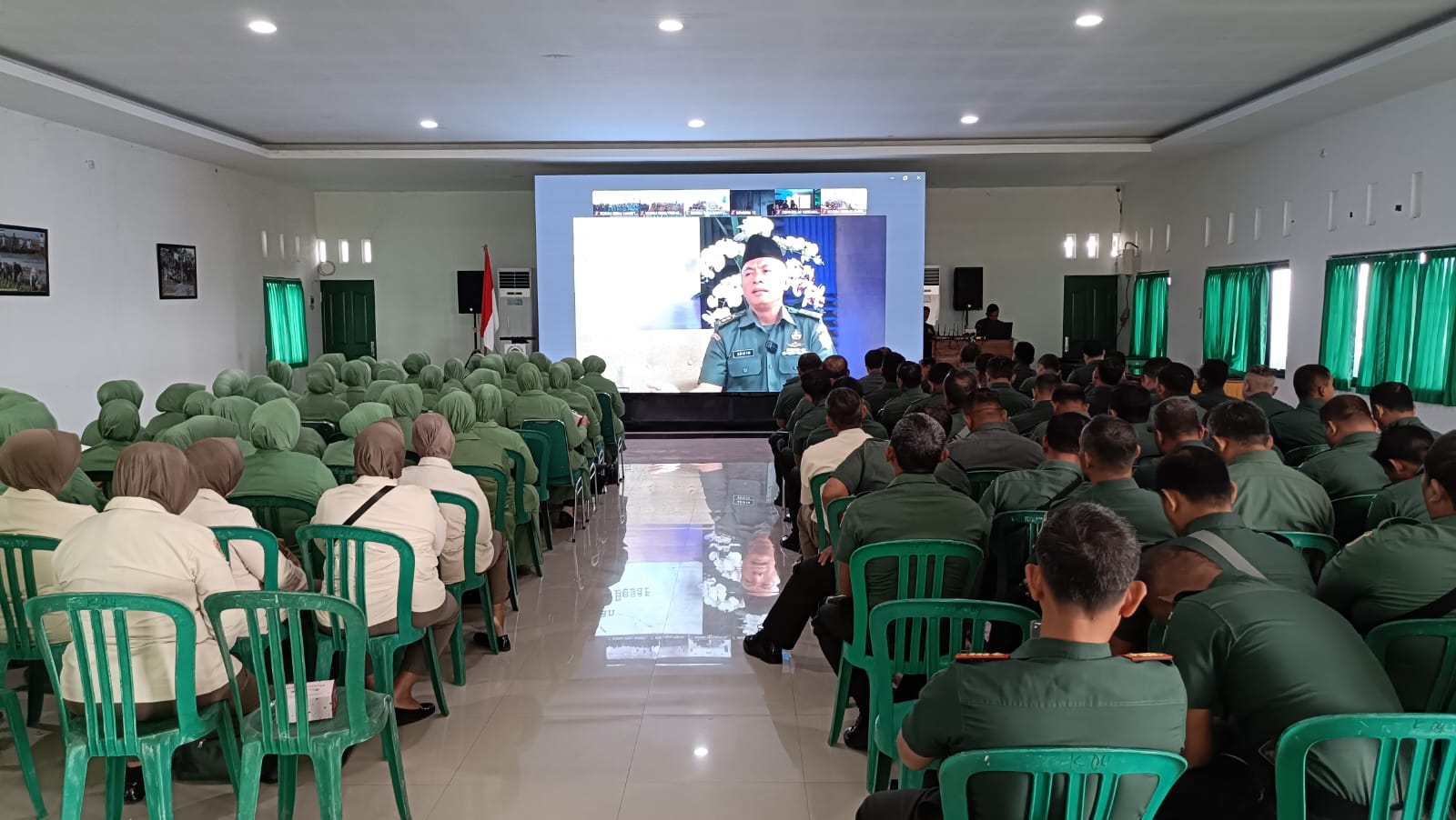 Tingkatkan Keimanan dan Ketaqwaan, Prajurit, PNS dan Persit Kodim 0804/Magetan Ikuti Program Pembinaan Rohani