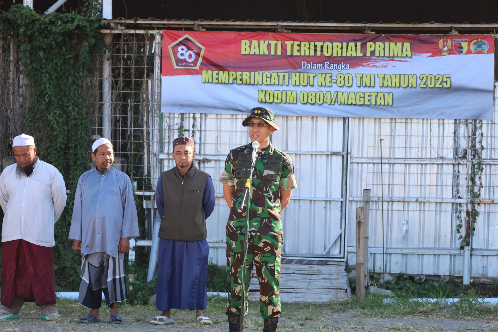 Sambut HUT ke-80 TNI Kodim 0804/Magetan Gelar Bakti Teritorial Prima di Ponpes Al Fatah Temboro