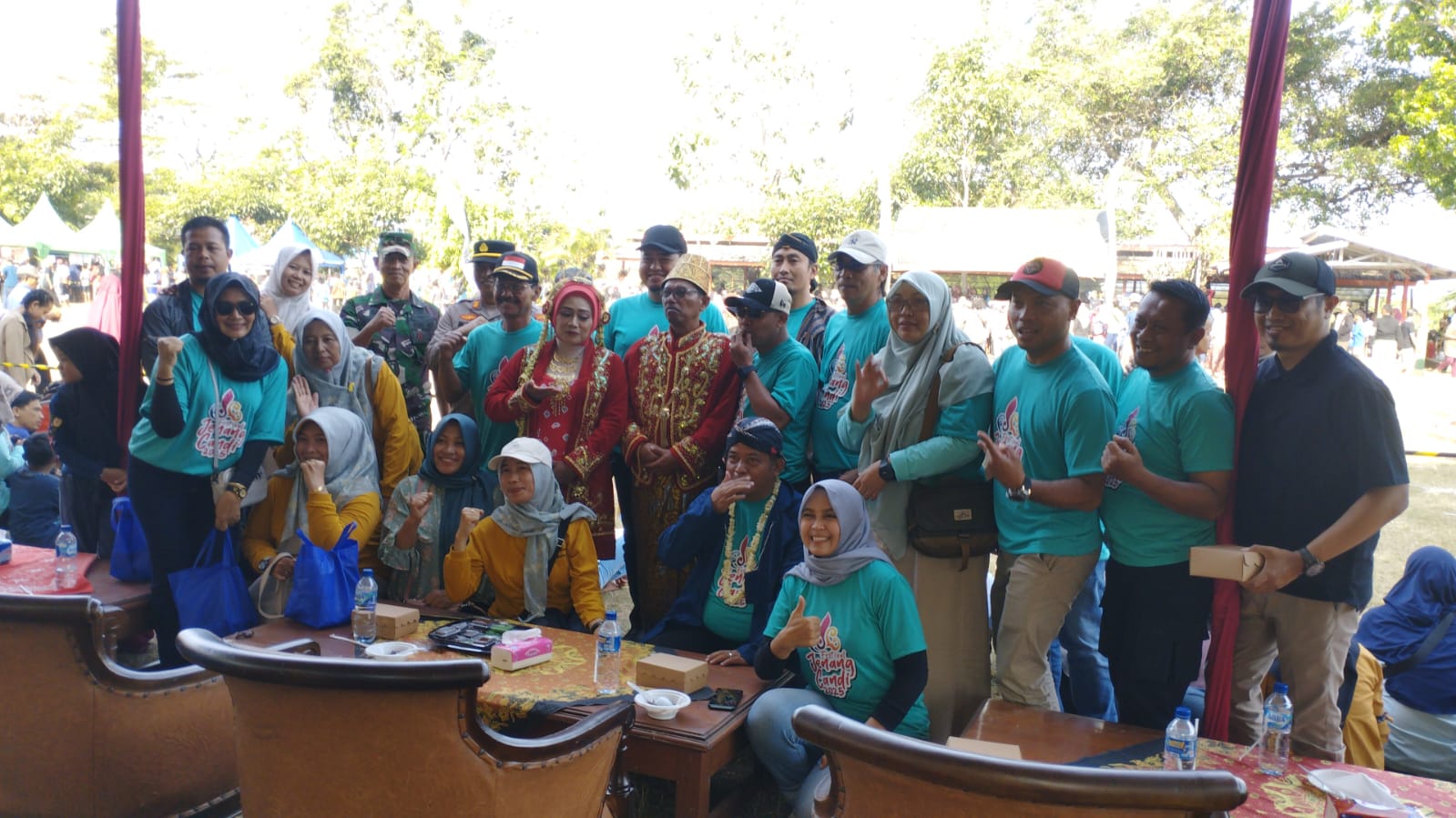 Danramil 0804/01 Magetan Hadiri Pawai Kirab Budaya Jenang Candi di Desa Candirejo
