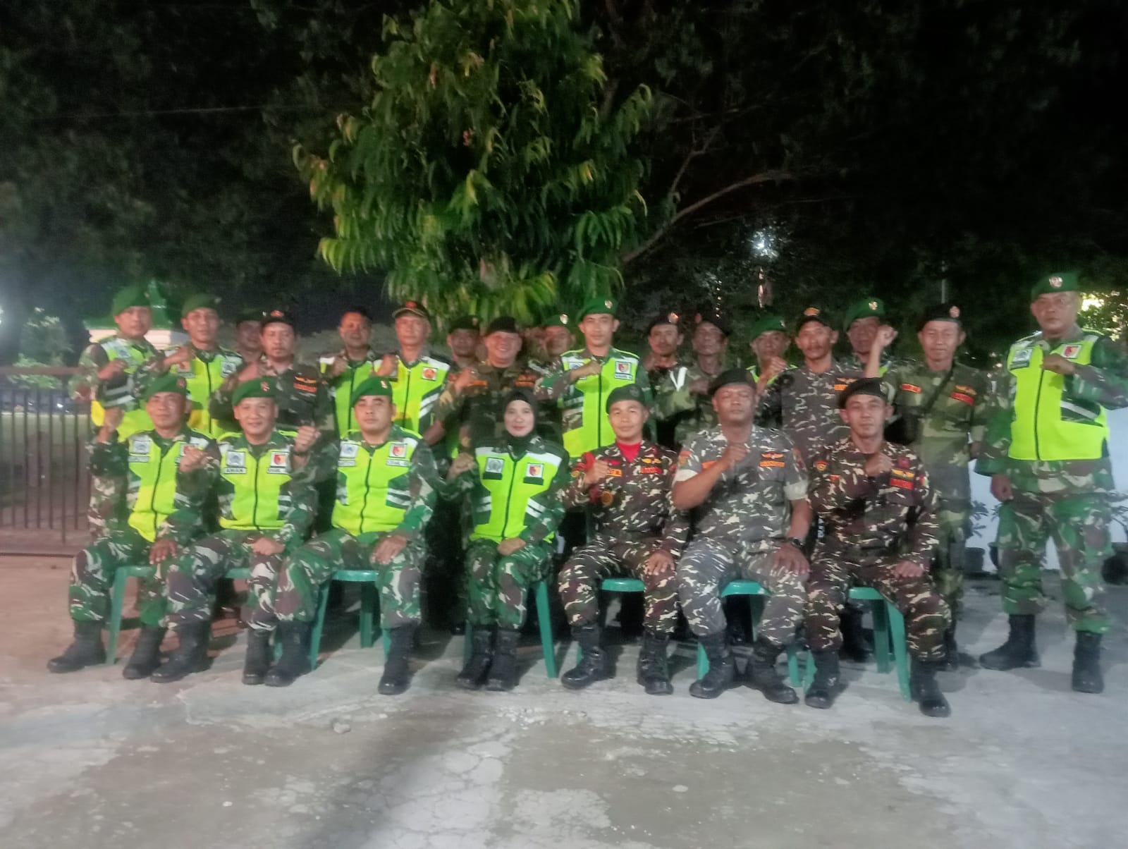 Apel Bersama Banser dan Anggota Koramil 0804/06 Maospati Lanjutkan Patroli Penguatan Sinergi Kebangsaan