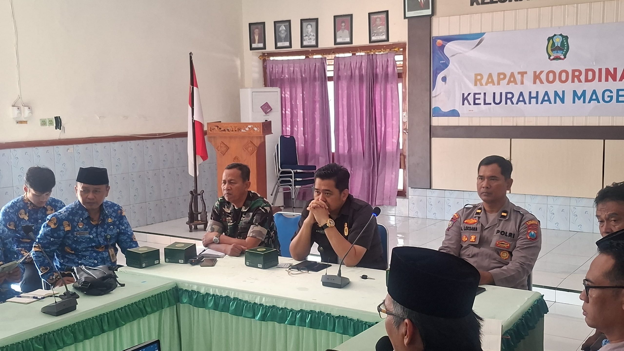 Komandan Koramil 0804/01 Magetan Hadiri Rapat Koordinasi Persiapan Festival Budaya Bumi Mageti Kelurahan Magetan