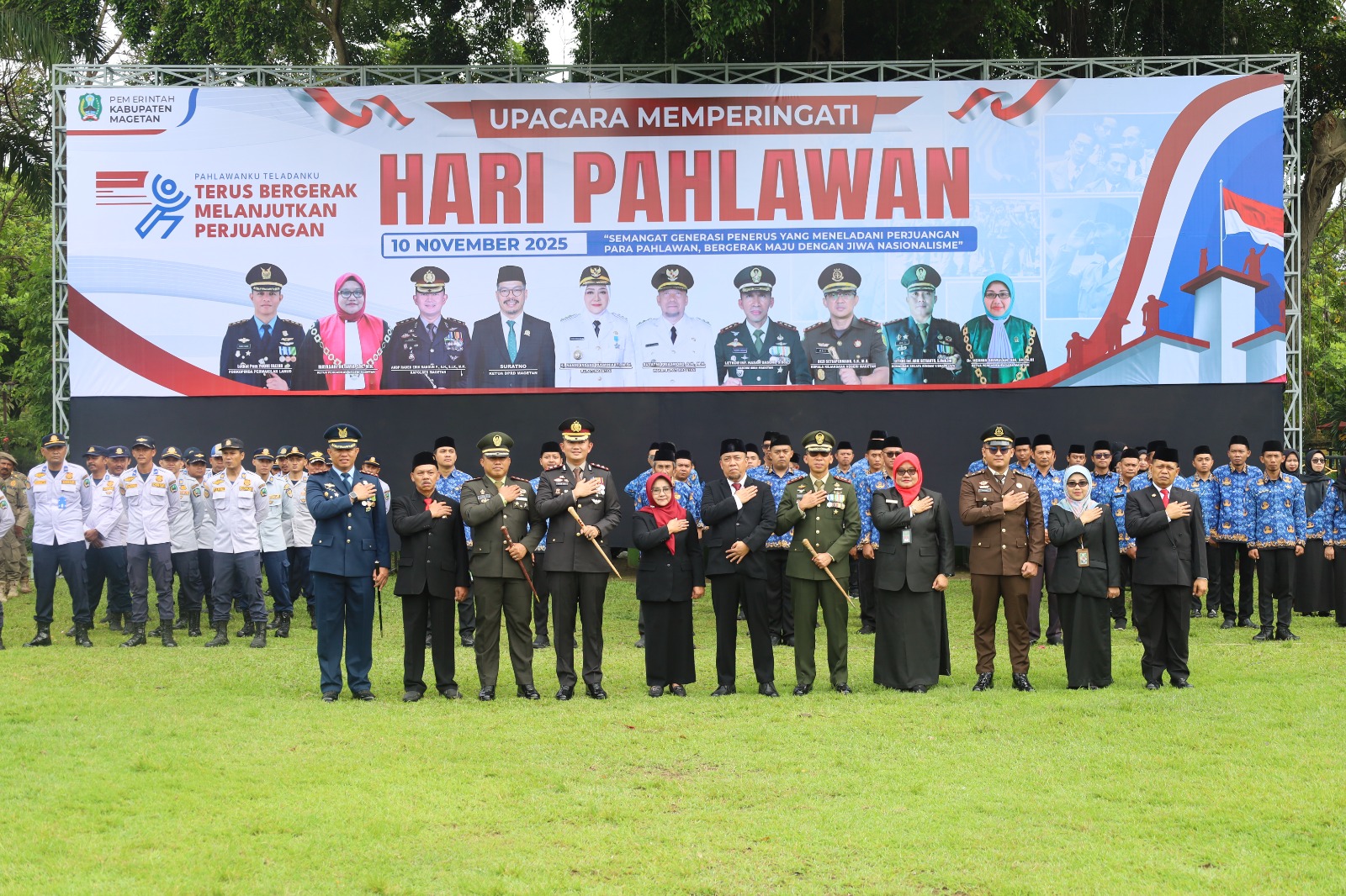 Dandim 0804/Magetan Hadiri Upacara Peringatan Hari Pahlawan 10 November 2025