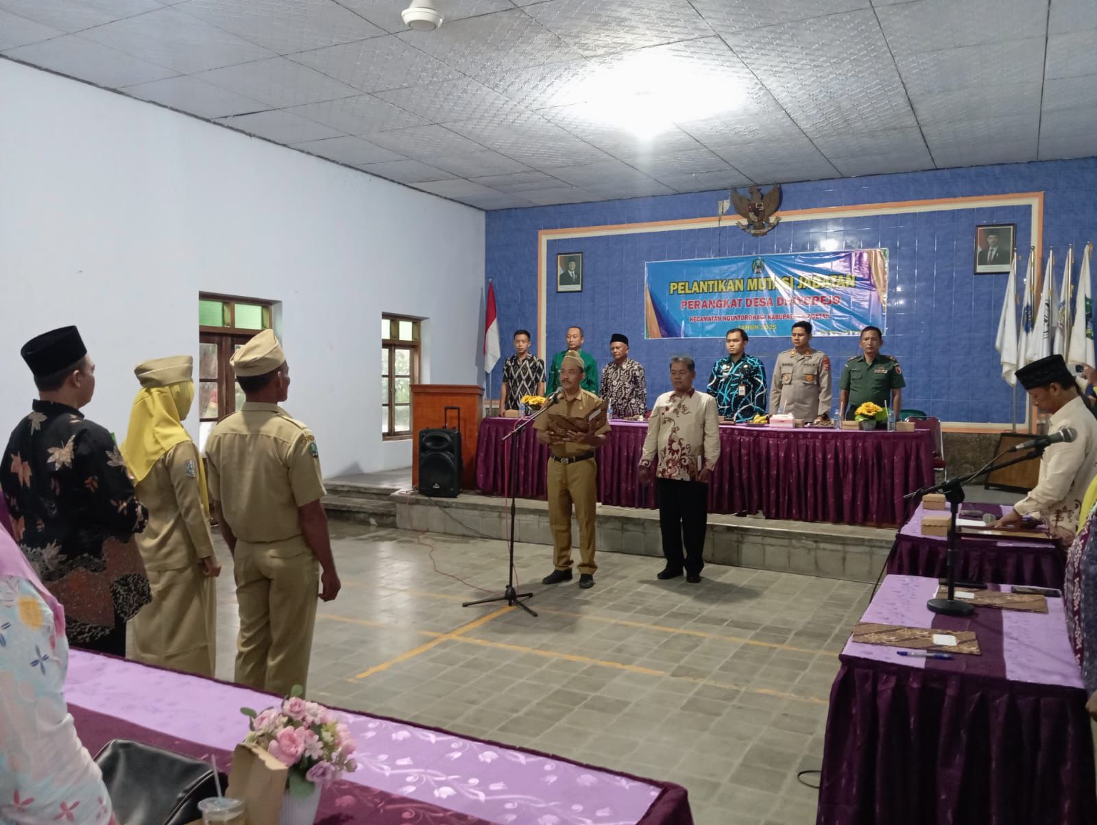 Danposramil Nguntoronadi Hadiri Pelantikan Dan Mutasi Jabatan Perangkat Desa